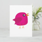 Kinder niedliche Birke Ankündigung (Stehend Vorderseite)