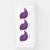 Kinder niedliche Birke Banner (Vertikal)