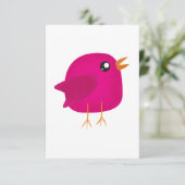 Kinder niedliche Birke Einladung (Stehend Vorderseite)