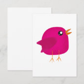 Kinder niedliche Birke Einladung (Vorne/Hinten)