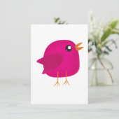 Kinder niedliche Birke Feiertagskarte (Stehend Vorderseite)