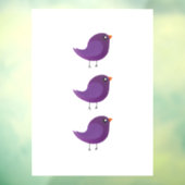 Kinder niedliche Birke Fensteraufkleber (Blatt 3)