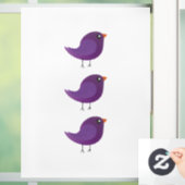 Kinder niedliche Birke Fensteraufkleber (Zuhause)