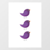 Kinder niedliche Birke Fensteraufkleber (Blatt)