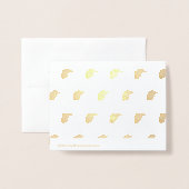 Kinder niedliche Birke Folienkarte (Rückseite mit Umschlag)