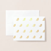 Kinder niedliche Birke Folienkarte (Vorderseite mit Umschlag)