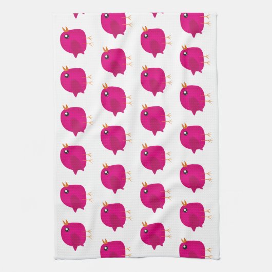 Kinder niedliche Birke Geschirrtuch (Vertikal)