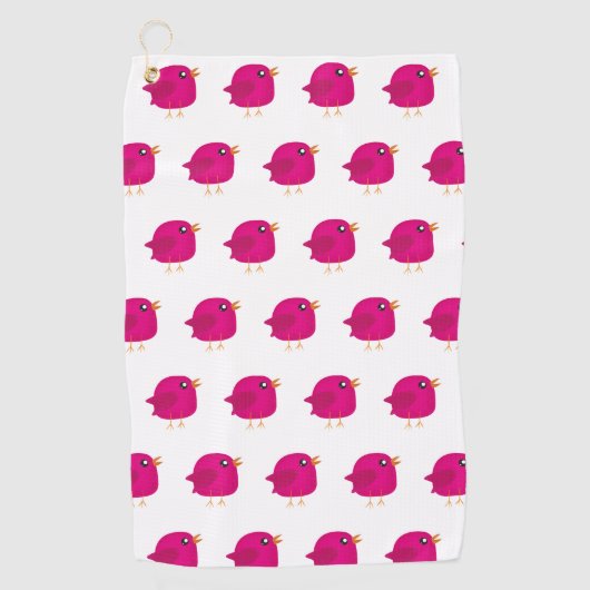 Kinder niedliche Birke Golfhandtuch (Vorderseite)