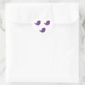 Kinder niedliche Birke Herz-Aufkleber (Tasche)