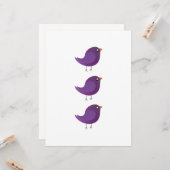 Kinder niedliche Birke Karte (Vorderseite/Rückseite Beispiel)