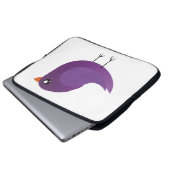 Kinder niedliche Birke Laptopschutzhülle (Vorne Knopf)