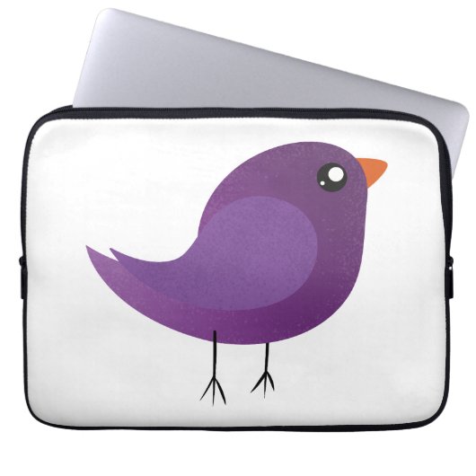 Kinder niedliche Birke Laptopschutzhülle (Vorderseite)