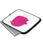 Kinder niedliche Birke Laptopschutzhülle (Vorne Knopf)