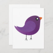 Kinder niedliche Birke Mitteilungskarte (Vorne/Hinten)