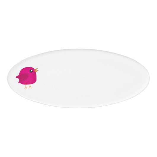 Kinder niedliche Birke Namenschild (Vorderseite)
