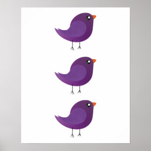 Kinder niedliche Birke Poster