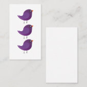 Kinder niedliche Birke Rabattkarte (Vorne/Hinten)