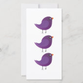 Kinder niedliche Birke Save The Date (Vorderseite)