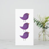 Kinder niedliche Birke Save The Date (Stehend Vorderseite)