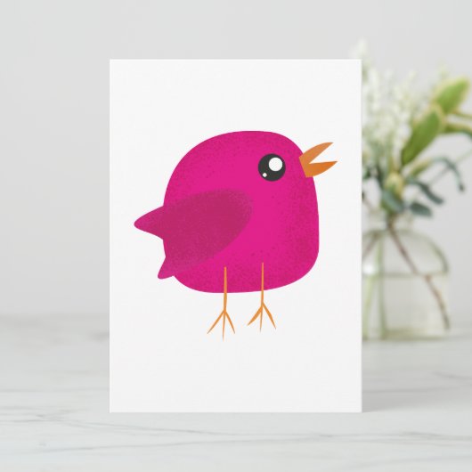 Kinder niedliche Birke Save The Date (Stehend Vorderseite)