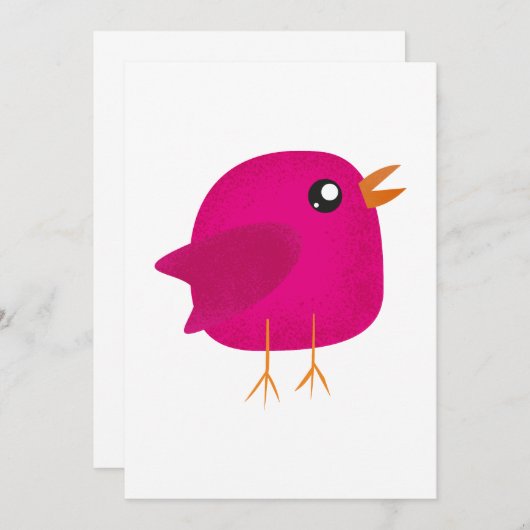 Kinder niedliche Birke Save The Date (Vorne/Hinten)