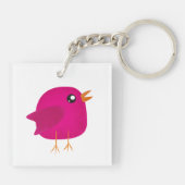 Kinder niedliche Birke Schlüsselanhänger (Rückseite)