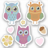 Kinder Niedliche farbenfrohe Schafe #1 Aufkleber (Vorderseite)