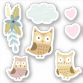 Kinder Niedliche farbenfrohe Schafe #4 Aufkleber (Vorderseite)