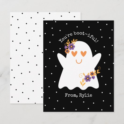 Kinder Niedliche Halloween Ghost (Vorne/Hinten)