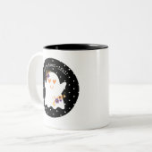 Kinder Niedliche Halloween Ghost Zweifarbige Tasse (Vorderseite Links)