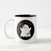 Kinder Niedliche Halloween Ghost Zweifarbige Tasse (Links)