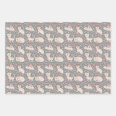 Kinder Niedliche Katzen, die Sammelbälle aus Garn  Geschenkpapier Set (Vorderseite 3)