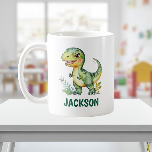 Kinder Niedliche Personalisierte Dinosaurier-Tasse Kaffeetasse