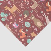 Kinder Niedliche Tiere Rotwild Bärenforelle Seidenpapier (Ausschnitt)