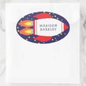 Kinder Niedliche Umschlag Aufkleber-Aufkleber für  Ovaler Aufkleber (Tasche)