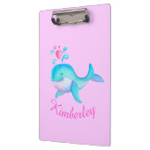 Kinder niedliche Walart pink genannt Zwischenablag Klemmbrett (Links)