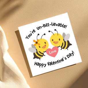 Kinder Niedlicher Bee Valentinstag Feiertagskarte