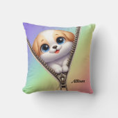 Kinder Niedlicher Hund Welpe Kissen (Vorderseite)