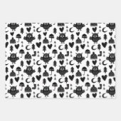 Kinder Niedlicher Owl Moon Herz Umbrella Winter Ha Geschenkpapier Set (Vorderseite 2)