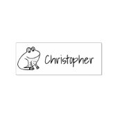 Kinder Niedlicher Personalisierter Frosch mit Name Gummistempel (Prägung)