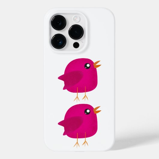 Kinder niedlicher Vogel Case-Mate iPhone Hülle (Rückseite)