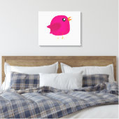 Kinder niedlicher Vogel Leinwanddruck (Insitu (Schlafzimmer))