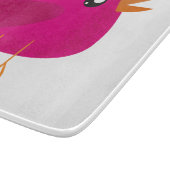 Kinder niedlicher Vogel Schneidebrett (Ecke)
