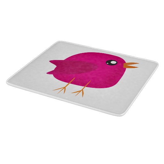 Kinder niedlicher Vogel Schneidebrett (Ecke)