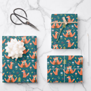 Kinder Niedlicher Waldbestände in Liebe Geschenkpapier Set