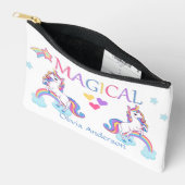 Kinder Niedliches magisches Einhorn und Regenbogen Zubehörtasche (Offen)