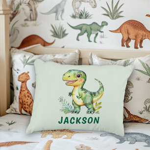 Kinder Niedliches Personalisiertes Dinosaurier Kin Dekokissen