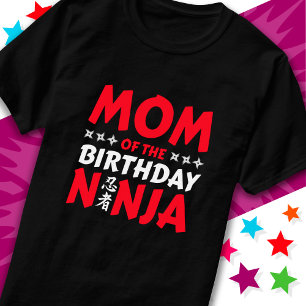 Kinder Ninja Party Karate Mama des Geburtstags Nin T-Shirt