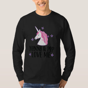Kinder Nonna und Opa Enkelkind Einhorn T-Shirt