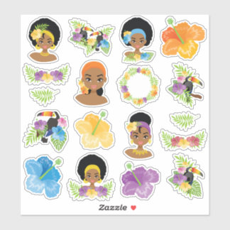 Kinder Nubian Princesses Aufkleber